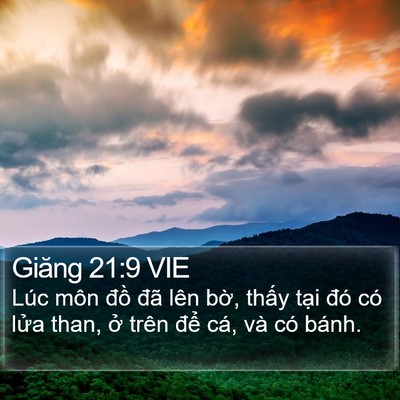Giăng 21:9 VIE Bible Verse Image