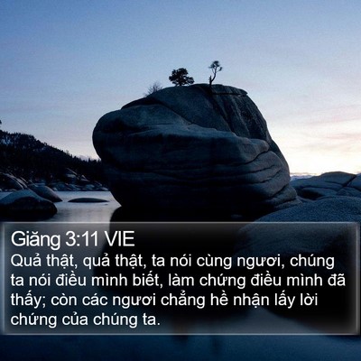Giăng 3:11 VIE Bible Verse Image