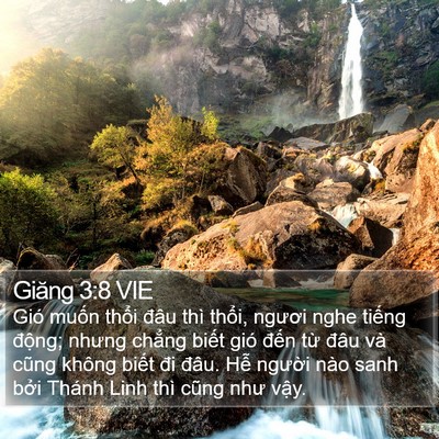Giăng 3:8 VIE Bible Verse Image