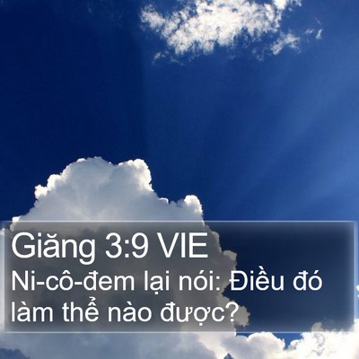 Giăng 3:9 VIE Bible Verse Image