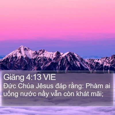 Giăng 4:13 VIE Bible Verse Image