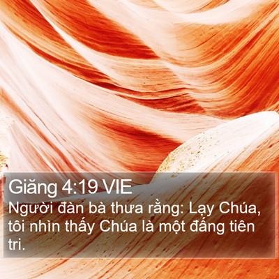 Giăng 4:19 VIE Bible Verse Image