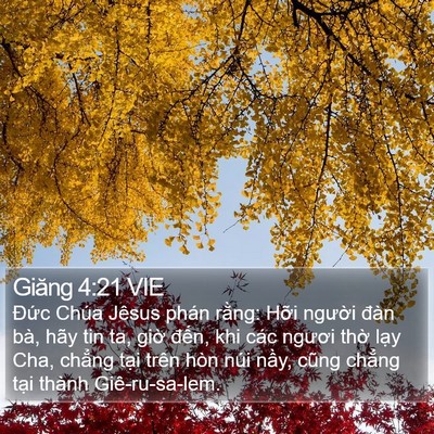 Giăng 4:21 VIE Bible Verse Image