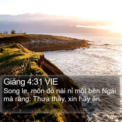 Giăng 4:31 VIE Bible Verse Image