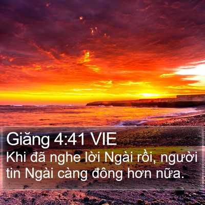 Giăng 4:41 VIE Bible Verse Image