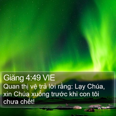 Giăng 4:49 VIE Bible Verse Image
