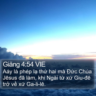 Giăng 4:54 VIE Bible Verse Image