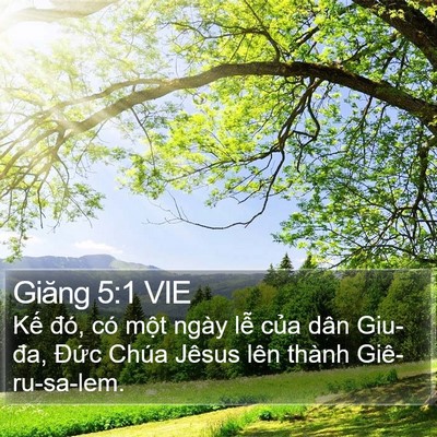 Giăng 5:1 VIE Bible Verse Image