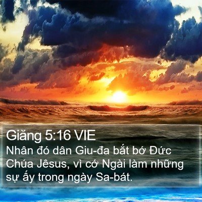 Giăng 5:16 VIE Bible Verse Image