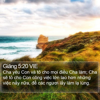 Giăng 5:20 VIE Bible Verse Image