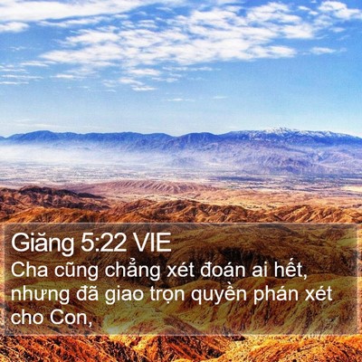 Giăng 5:22 VIE Bible Verse Image