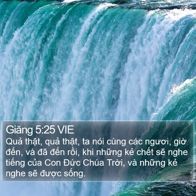 Giăng 5:25 VIE Bible Verse Image