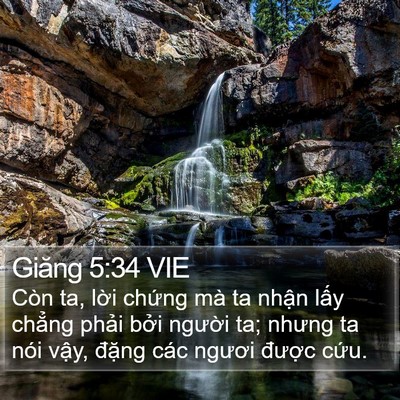 Giăng 5:34 VIE Bible Verse Image