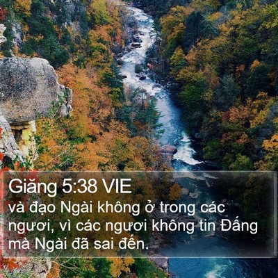 Giăng 5:38 VIE Bible Verse Image