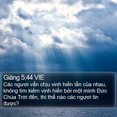 Giăng 5:44 VIE Bible Verse Image