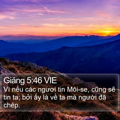 Giăng 5:46 VIE Bible Verse Image