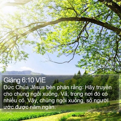 Giăng 6:10 VIE Bible Verse Image