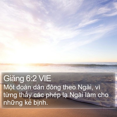 Giăng 6:2 VIE Bible Verse Image