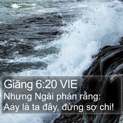 Giăng 6:20 VIE Bible Verse Image