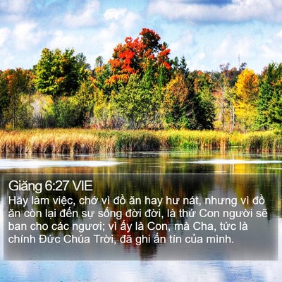 Giăng 6:27 VIE Bible Verse Image