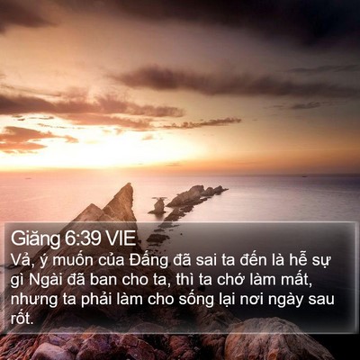 Giăng 6:39 VIE Bible Verse Image