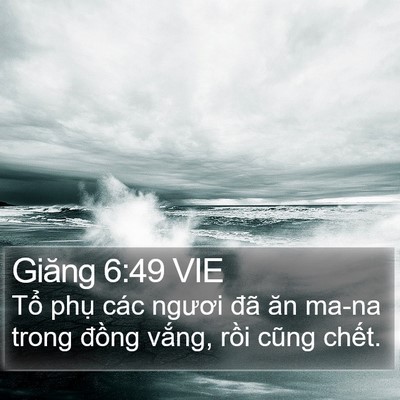 Giăng 6:49 VIE Bible Verse Image
