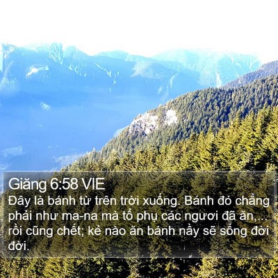 Giăng 6:58 VIE Bible Verse Image