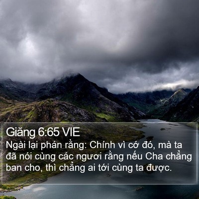 Giăng 6:65 VIE Bible Verse Image