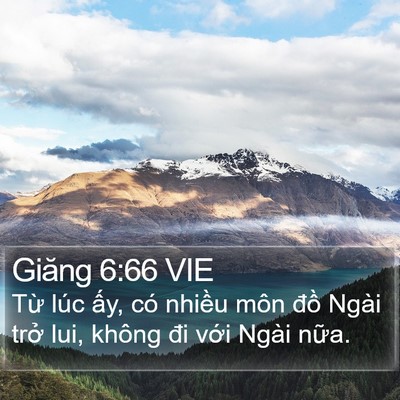 Giăng 6:66 VIE Bible Verse Image