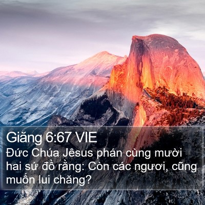 Giăng 6:67 VIE Bible Verse Image