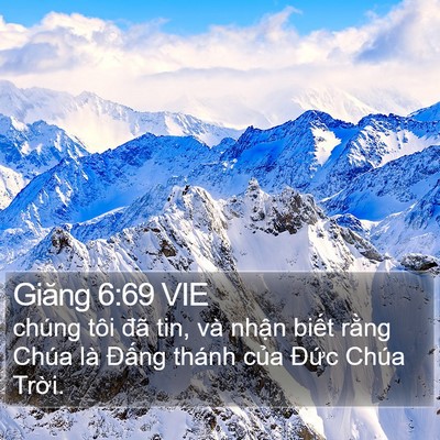 Giăng 6:69 VIE Bible Verse Image