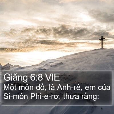 Giăng 6:8 VIE Bible Verse Image