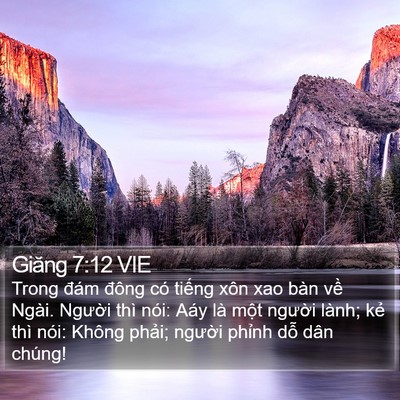 Giăng 7:12 VIE Bible Verse Image
