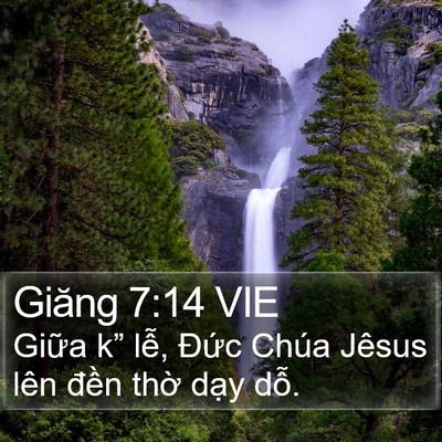 Giăng 7:14 VIE Bible Verse Image