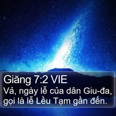 Giăng 7:2 VIE Bible Verse Image