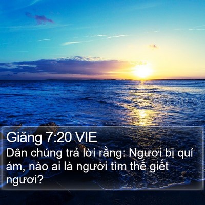 Giăng 7:20 VIE Bible Verse Image