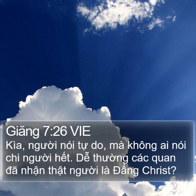 Giăng 7:26 VIE Bible Verse Image