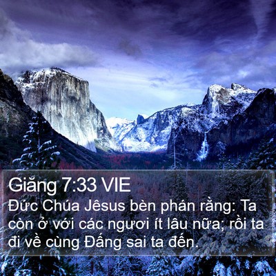 Giăng 7:33 VIE Bible Verse Image
