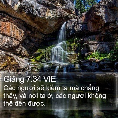 Giăng 7:34 VIE Bible Verse Image