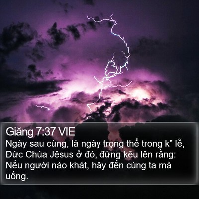 Giăng 7:37 VIE Bible Verse Image