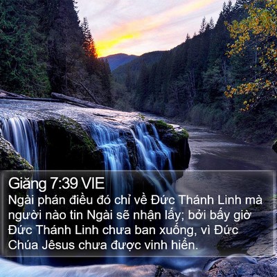 Giăng 7:39 VIE Bible Verse Image