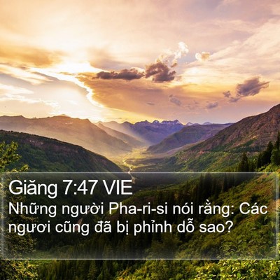 Giăng 7:47 VIE Bible Verse Image