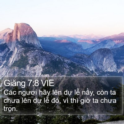 Giăng 7:8 VIE Bible Verse Image