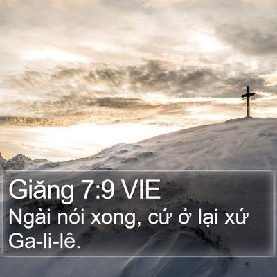 Giăng 7:9 VIE Bible Verse Image