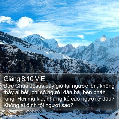 Giăng 8:10 VIE Bible Verse Image