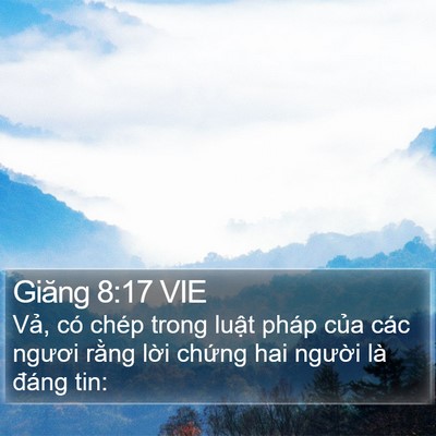Giăng 8:17 VIE Bible Verse Image