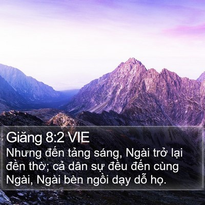 Giăng 8:2 VIE Bible Verse Image