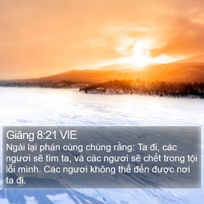 Giăng 8:21 VIE Bible Verse Image