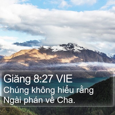 Giăng 8:27 VIE Bible Verse Image