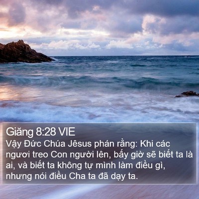 Giăng 8:28 VIE Bible Verse Image